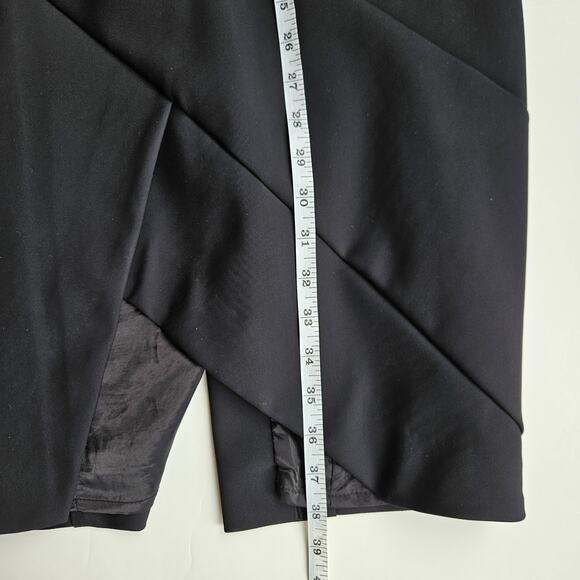 Cue Australia Black Sleeveless Asymmetrical Dress Size 4 - Picture 9 of 9